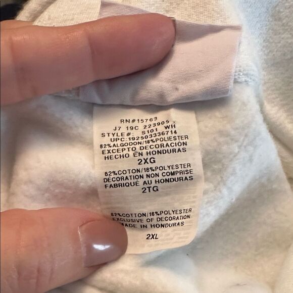 NWOT Ocean City Maryland Cream Hoodie/ could be unisex adult - Picture 7 of 7